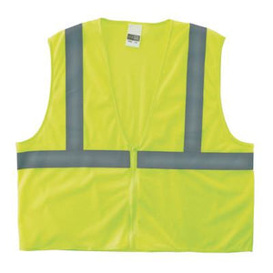 Anchor Brand Class 2 Economy Safety Vests with Zipper Closure