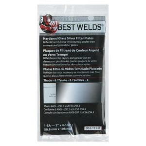 Best Welds Glass Silver Mirror Filter Plate